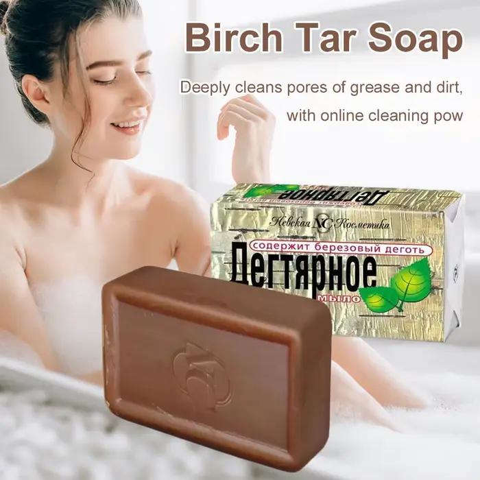 Barre de savon au tarte de bouleau pour le visage et le corps