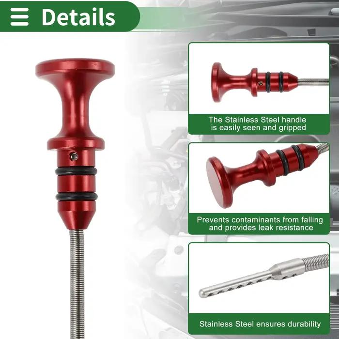 X Autohaux jauge d'huile moteur de voiture réservoirs de carburant niveau d'huile Dip Stick pour Mini Cooper S 1.6L L4 suralimenté R52 R53 R56 2002-2008
