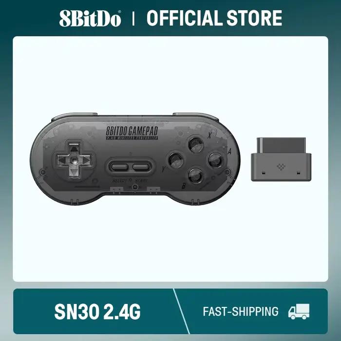8BitDo-Manette de jeu sans fil SN30 2.4G, pour SNES/SDavid d'origine