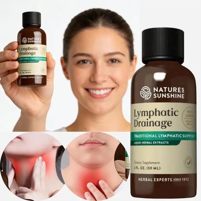 Gouttes de drainage lymphatique à base de plantes 59ML