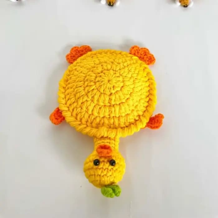 Sous-verre tortue en crochet mignon et amusant, tissé à la main, antidérapant, résistant à la chaleur, nouveauté, décoration de bureau