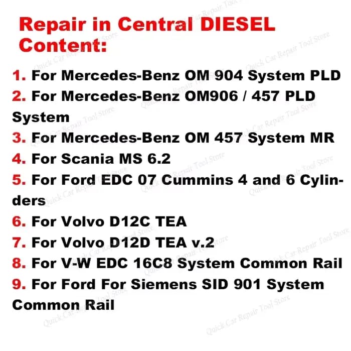 Réparation ECU Module Diesel fichier PDF réparation ECU cours de base étude pour Ford pour mercedes-benz pour Volvo pour Scania pour V-W uniquement PDF