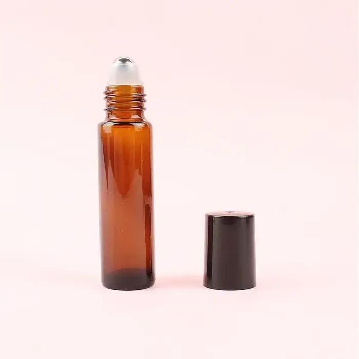 10/20 pièces 10ml épais ambre bleu verre rouleau sur bouteille cosmétique