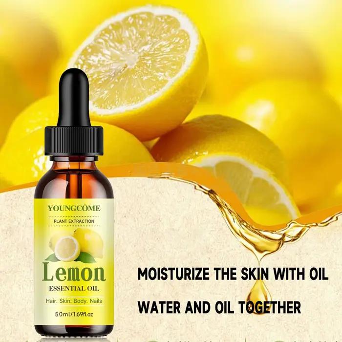 Huile essentielle naturelle de citron