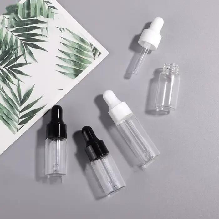 2ml/3ml/5ml Small Transparent Essential Oil Bottle Dropper Sub-Bottling Cosmetic Sub-Bottle Bottled Oil