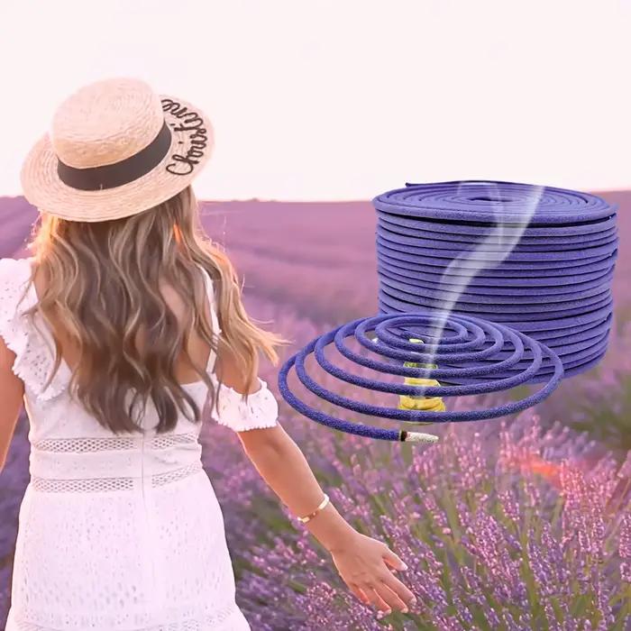 Rouleaux d'aromathérapie à la lavande - 20/60/80 spirales naturelles | Brûlure longue durée (4 heures) | Parfait pour