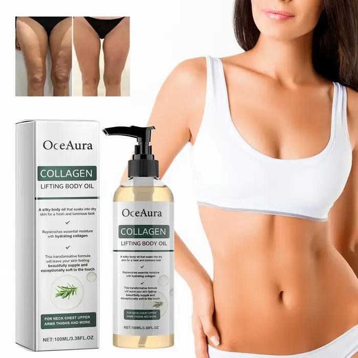 Huile de massage pour le corps au collagène OceAura