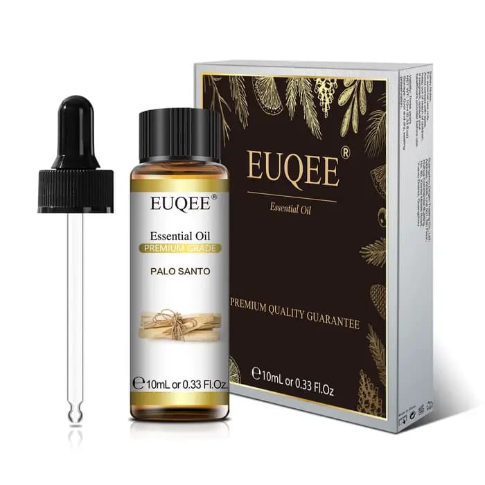 EUQEE 10ML Palo Santo huile essentielle naturelle avec compte-gouttes en verre origan cardamome marjorame fenouil citron Eucalyptus huiles aromatiques