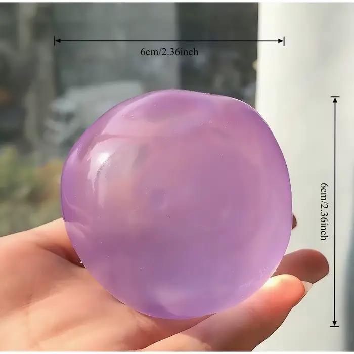 Balle anti-stress ultra-claire en huile de coco, à remontée lente, malléable, sensorielle, douce, non collante, pour le bureau