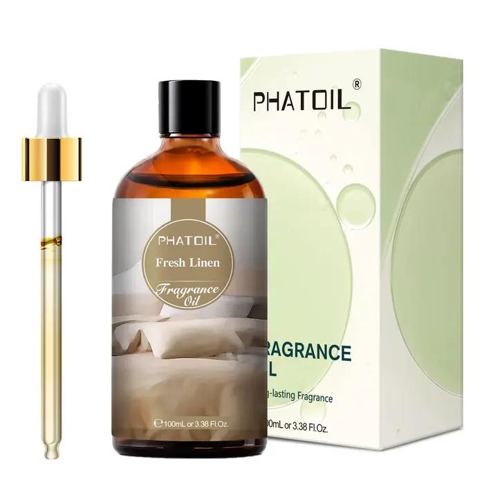 PHATOIL – huile parfumée pour diffuseur, aromathérapie, violet de Parme, musc blanc, fleur d'oranger, café, freesia, chewing-gum, 100ml