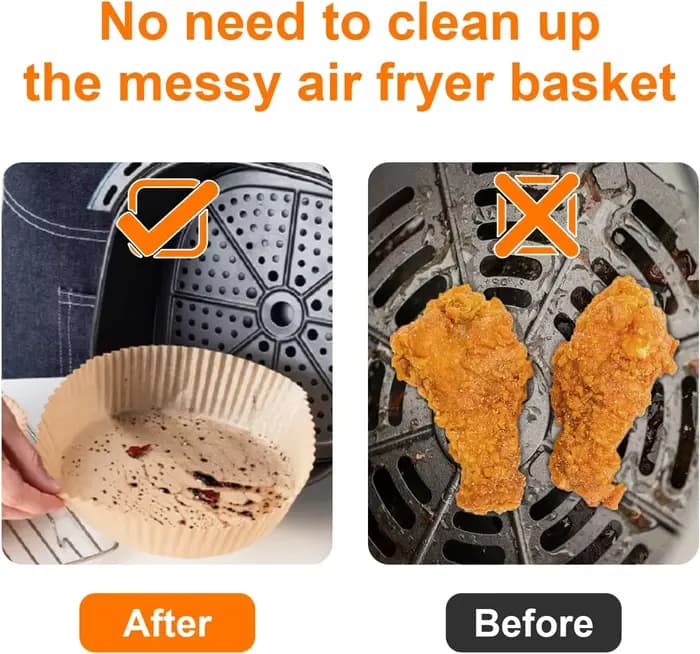 Papier de cuisson pour friteuse à air Ninja AF101 4qt/AF150 5,5qt XL/Ninja AF161 5,5 qt Max XL, accessoires de gril