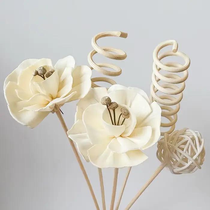 Ensemble de 6 bâtons de diffuseur en rotin