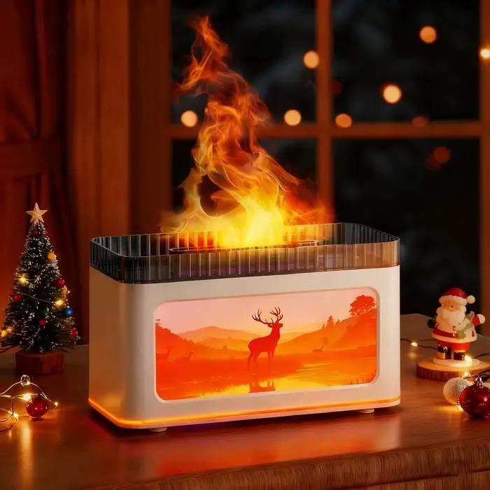 Mini diffuseur d'arôme de cheminée alimenté par USB