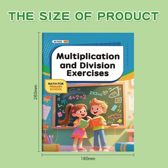 Cahiers d'exercices mathématiques pour enfants, livres de pratique de multiplication et de division, cartes arithmétiques, fournitures scolaires, apprentissage des mathématiques pour étudiants