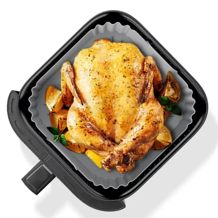 Doublures de friteuse à Air en Silicone de 22.5cm, panier antiadhésif réutilisable pour Ninja AF181 AF180 AF141 AF140 autres accessoires de friteuse à Air 5-8QT