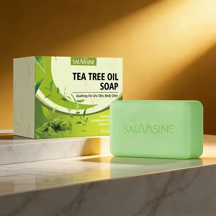 Savon à l'huile d'arbre à thé pour hommes et femmes