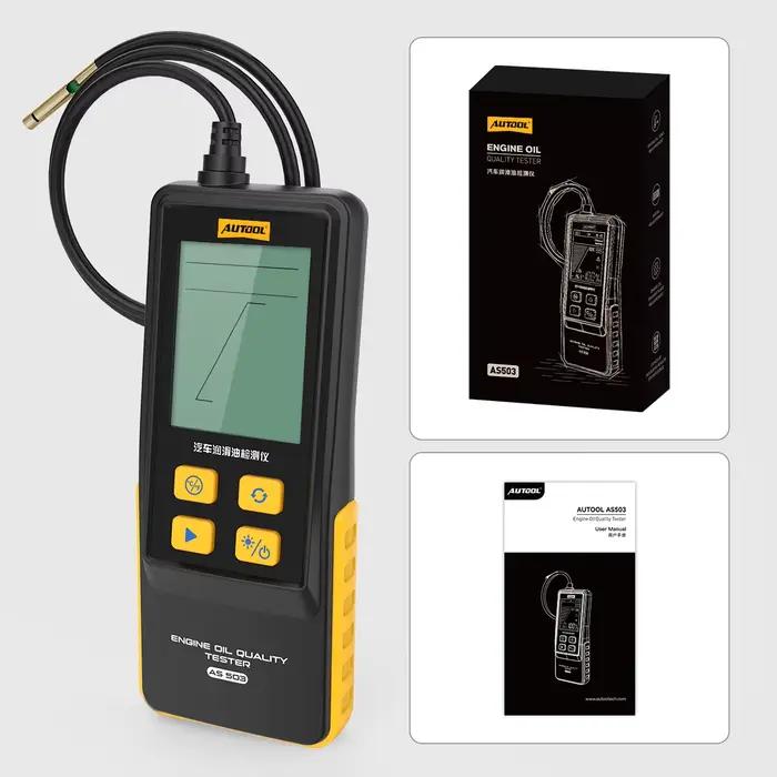 AUTOOL AS503 testeur d'huile moteur de voiture affichage numérique portable sonde de détection de haute précision outil de test de détecteur de qualité d'huile