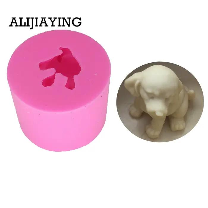 Moule 3D chien DY0018, moule artisanal fait main, moule en silicone pour plâtre, moule pour fondant, moule pour chocolat, moule pour résine, argile, savon, bougie
