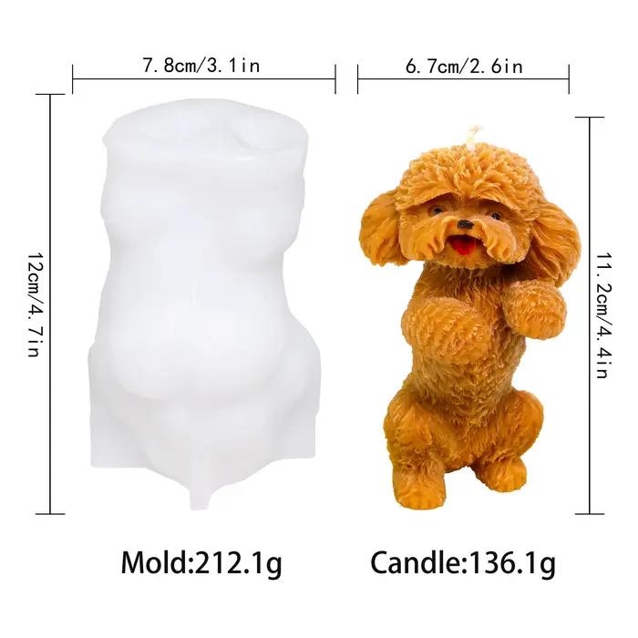 Moule 3D pour chiot, Animal, Labrador, outil de modélisation, accessoires, bougie parfumée ondulée, pilier, savon, Retriever, décor de plâtre Samoyède