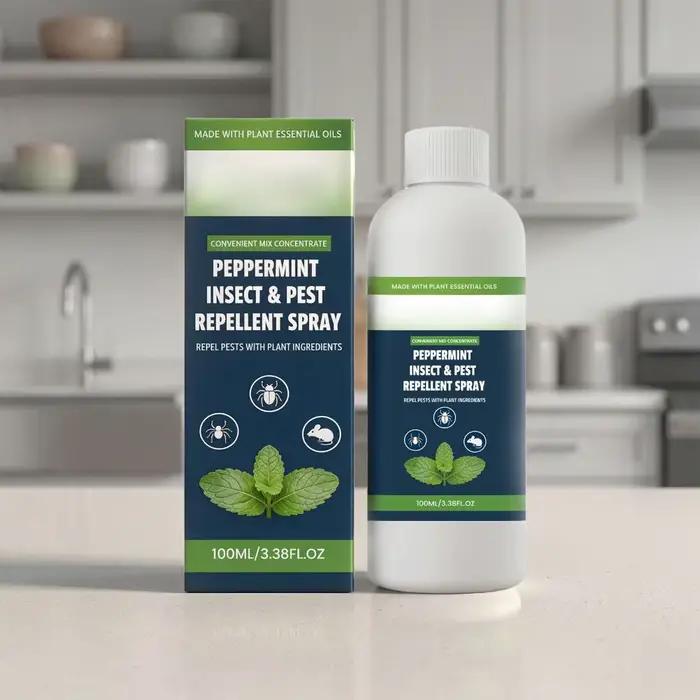 Spray Répulsif Concentré Contre les Nuisibles Huile Naturelle de Citronnelle et Menthe Poivrée Anti-Insectes Araignées Rongeurs Pour Jardin Intérieur Sûr pour les Animaux de Compagnie
