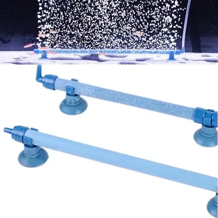 Tube diffuseur de pierre d'air frais pour Aquarium, Aquarium, tuyau d'air mural extensible, ventouse, diffuseur de bulles de paysage aquatique fixe