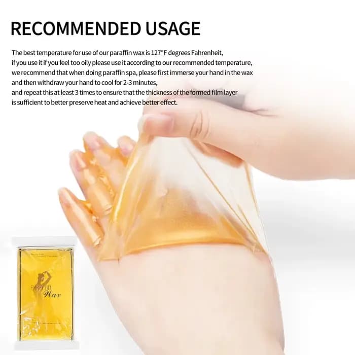 Paraffine pour les mains et les pieds, avertir des parfums de µ, bain d'avertissement pour les mains et les pieds, hydratant, citron jaune