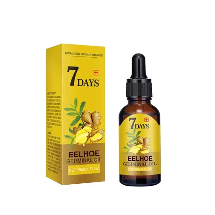 EELHOE Huile de croissance des cheveux au gingembre |   Traitement anti-chute naturel essentiel |   Solution nutritive hydratante pour tous types de cheveux 40 ml