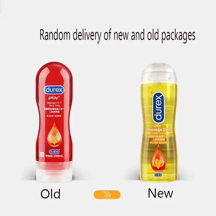 Durex-Lubrifiant à base d'eau pour massage et orgasme, produit sexuel pour anal et vaginal, 2 en 1, 50/200ml