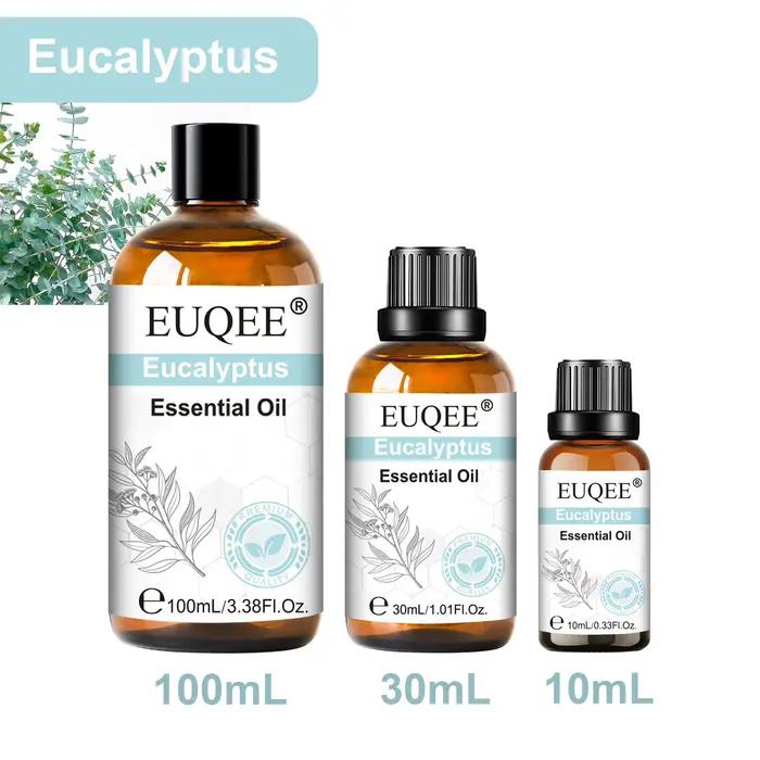EUQEE 1 pièces 10 ml/30 ml/100 ml huile essentielle d'aromathérapie pour diffuseur-vanille Rose bois de santal Eucalyptus huiles essentielles de lavande