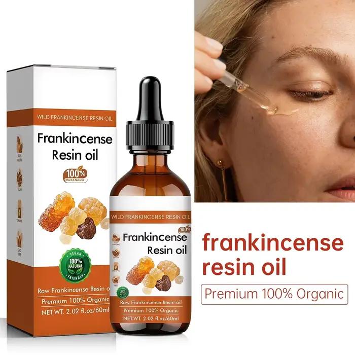 Huile de résine d'encens pur 100 ml - Sérum visage biologique pour une hydratation et une nutrition intenses