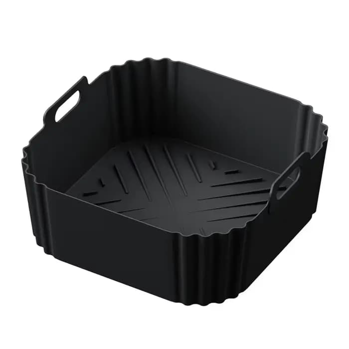 Doublures de friteuse à Air en Silicone de 22.5cm, panier antiadhésif réutilisable pour Ninja AF181 AF180 AF141 AF140 autres accessoires de friteuse à Air 5-8QT