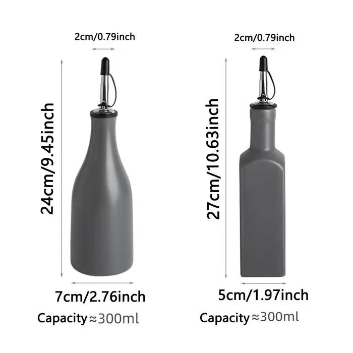 Bouteille distributrice d'huile d'olive en céramique anti-oxydation