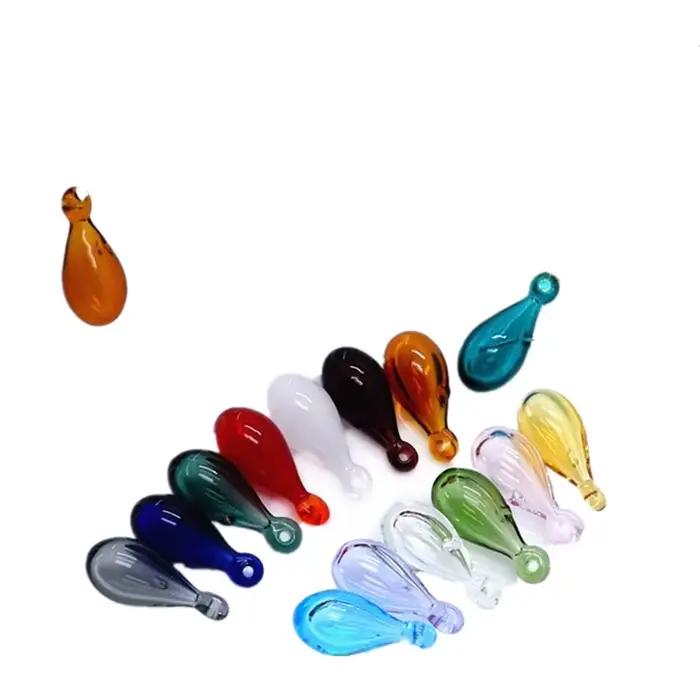 Pendentifs larmes de sirène diffuseur de parfum en verre rechargeable huile essentielle aromathérapie diffuseur de parfum boule pour la fabrication de bijoux