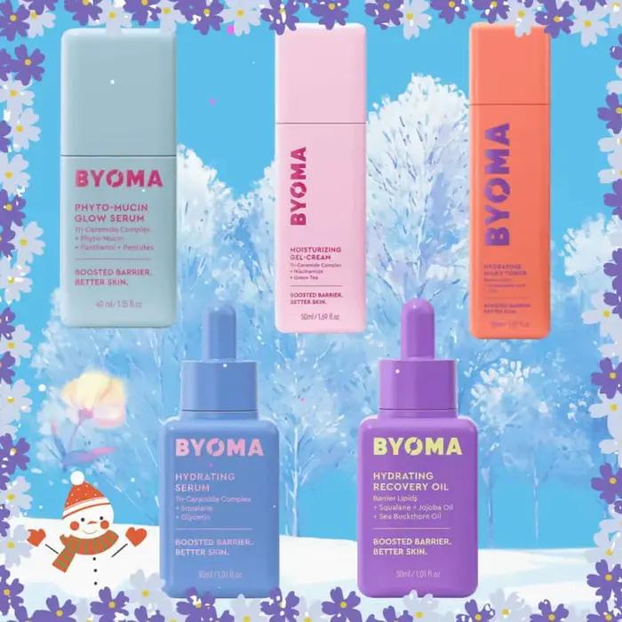 BYOMA barrière boostée huile de récupération hydratante sérum hydratant Gel crème Phyto Mucin