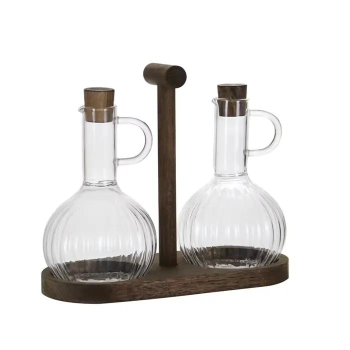 Pot à huile en verre résistant à la chaleur de 300ml