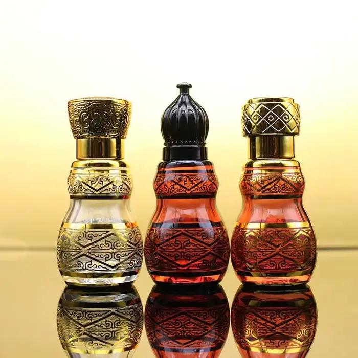 12/36 pièces 12ML bouteille vide en verre à bille huile Attar/bouteille d'huile essentielle