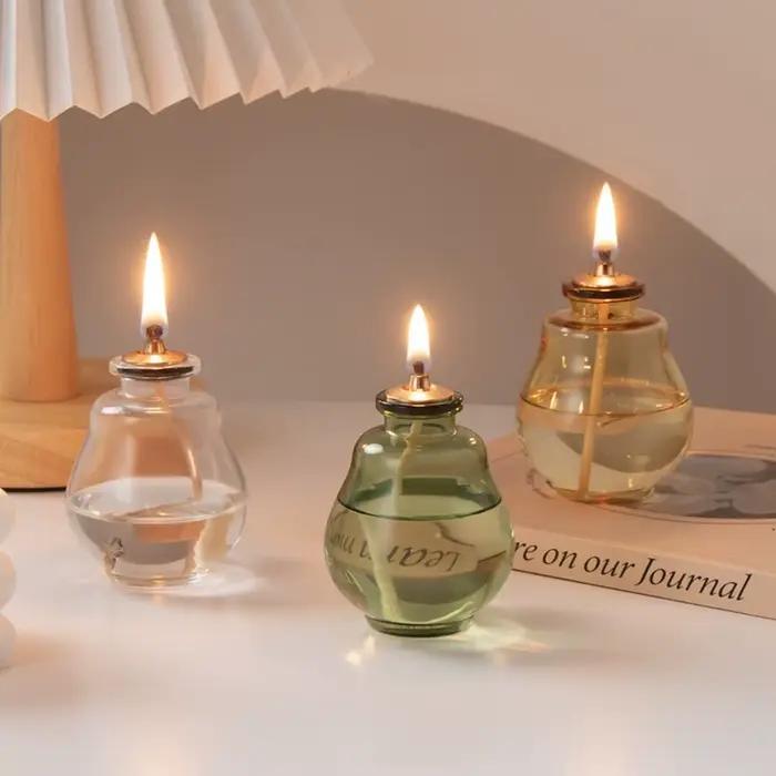 Bougies d'aromathérapie créatives en verre