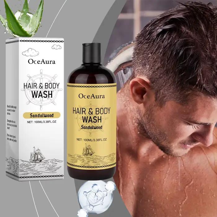 Shampoing et nettoyant pour le corps 2 en 1 pour homme