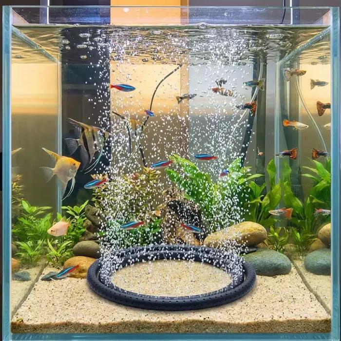 Mur de bulles pour aquarium / Tube de rideau d'air : Diffuseur d'air long pour l'oxygénation décorative, super silencieux et efficace pour les aquariums
