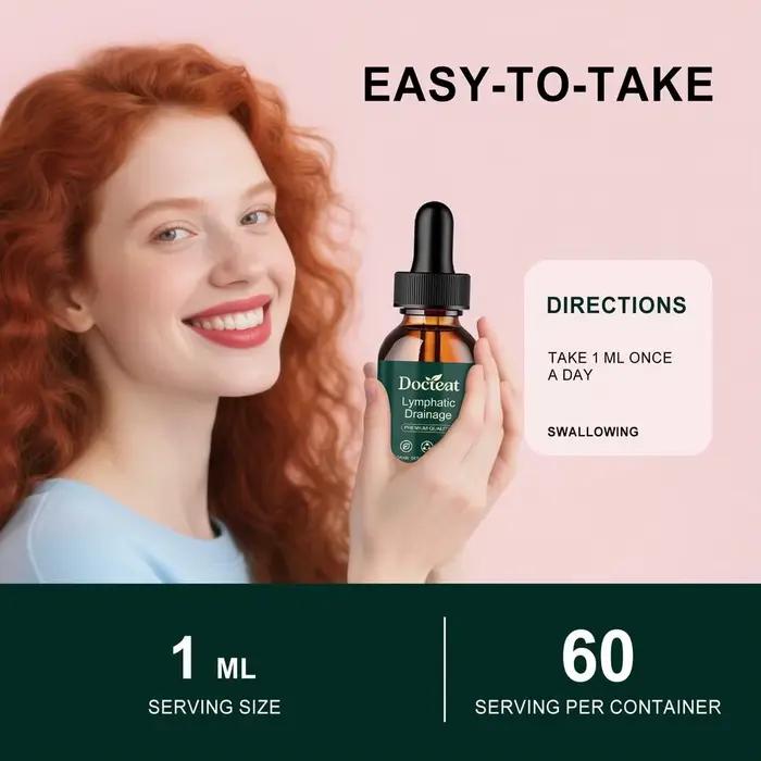 Gouttes de soutien au drainage lymphatique à base de plantes 60 ml