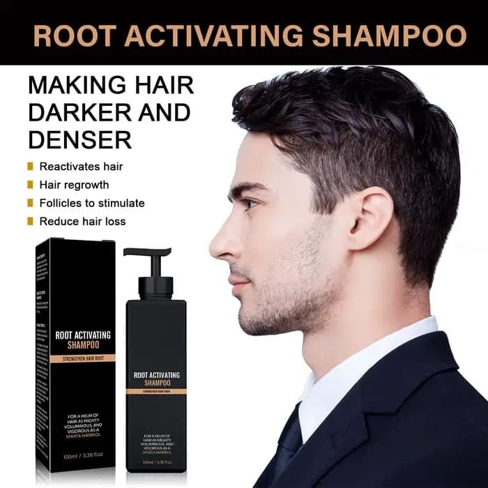 Shampoing à l'extrait naturel de plante, 100ml, améliore la croissance des cheveux, nutrition des racines, soin du cuir chevelu, nettoyage doux, adapté à tous les Types de cheveux