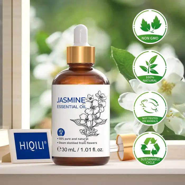 HIQILI Huile essentielle de jasmin 10/30/100/500 ml