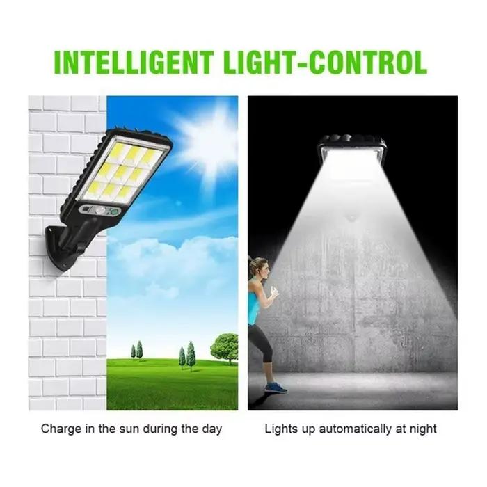 Lampadaires solaires lampe solaire extérieure avec 3 modes d'éclairage capteur de mouvement étanche éclairage de sécurité pour jardin Patio chemin cour