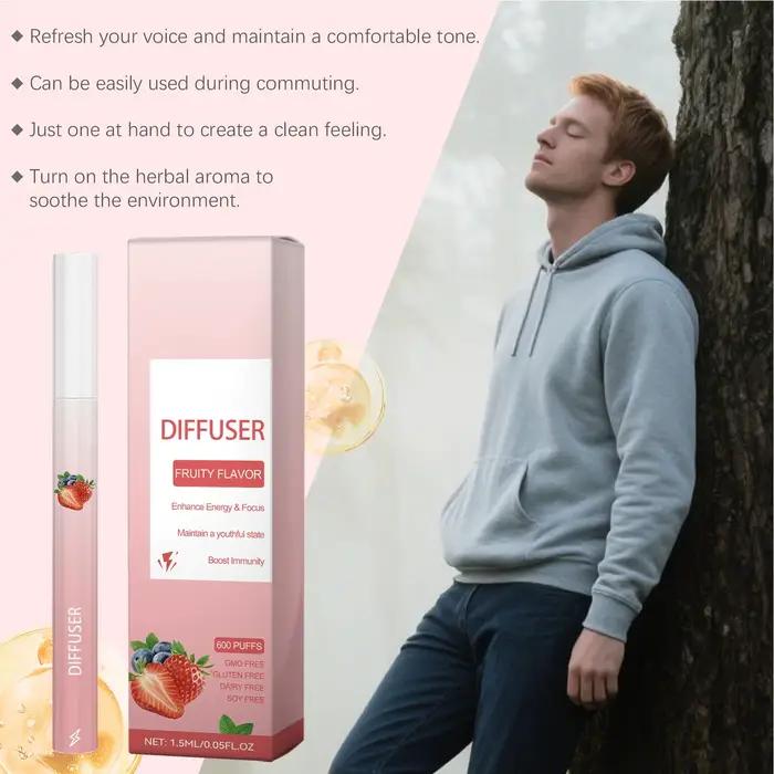 Sticks de Soin Respiratoire aux Fruits Énergisants et Rafraîchissants pour Hommes et Femmes