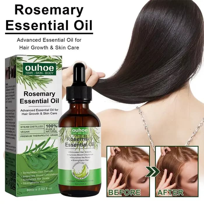 Huile essentielle de romarin avec compte-gouttes