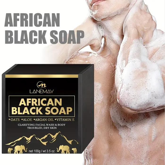 Savon noir africain 100g pour nettoyer en profondeur la peau