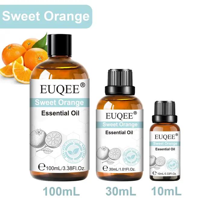 EUQEE 1 pièces 10 ml/30 ml/100 ml huile essentielle d'aromathérapie pour diffuseur-vanille Rose bois de santal Eucalyptus huiles essentielles de lavande