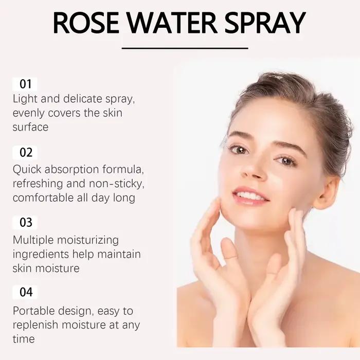 Spray Facial d'eau de rose