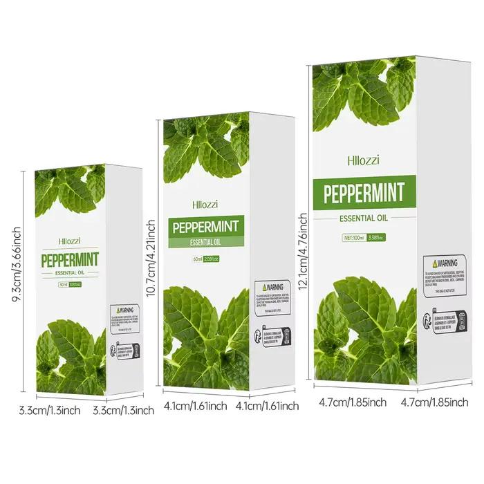 100 ml/60 ml/30 ml huile essentielle de menthe poivrée hydratante multifonctionnelle