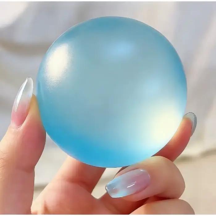 Balle anti-stress ultra-claire en huile de coco, à remontée lente, malléable, sensorielle, douce, non collante, pour le bureau